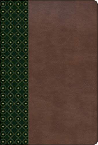 Biblia de Estudio Scofiel Duotono, verde oscuro/castaño símil piel con índice RVR1960 - Pura Vida Books