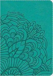 Biblia Reina Valera 1960 Letra Gigante. Símil piel, aqua - Pura Vida Books