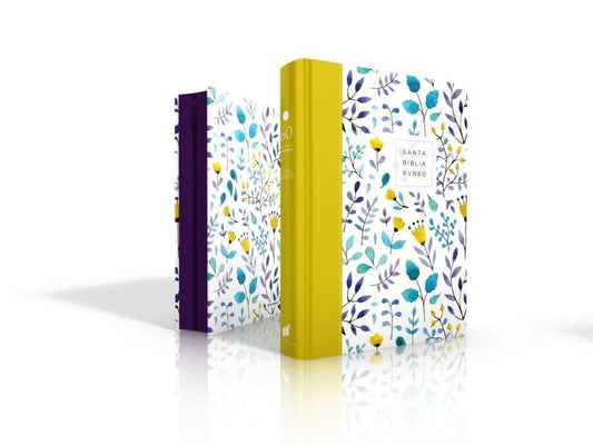 Biblia RVR1960 Letra Gigante Con Zipper - Mostaza Flores - Pura Vida Books