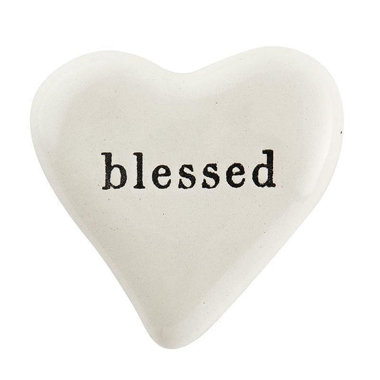 Ceramic Heart - Blessed - Pura Vida Books