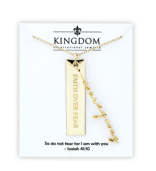 Collar con nombre - Courageous (valiente)