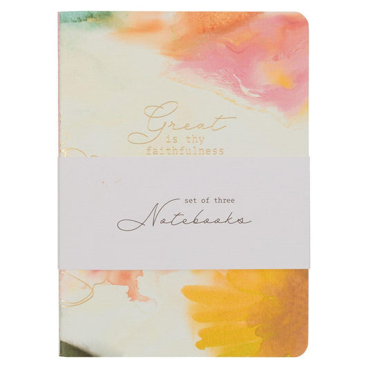 Faithfulness Pastel Meadow Large Notebook Set - Pura Vida Books