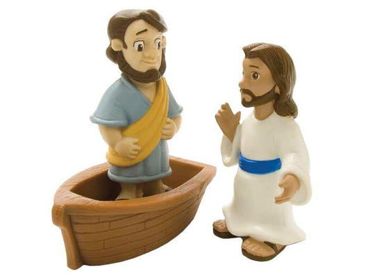 Figura de Juguete Jesús Camina Sobre el Agua - Pura Vida Books