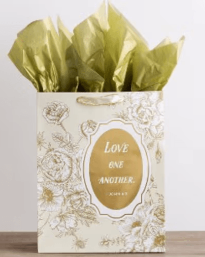 Gift Bag-Specialty-Wedding-Love One Another-1 John 4:7-Large