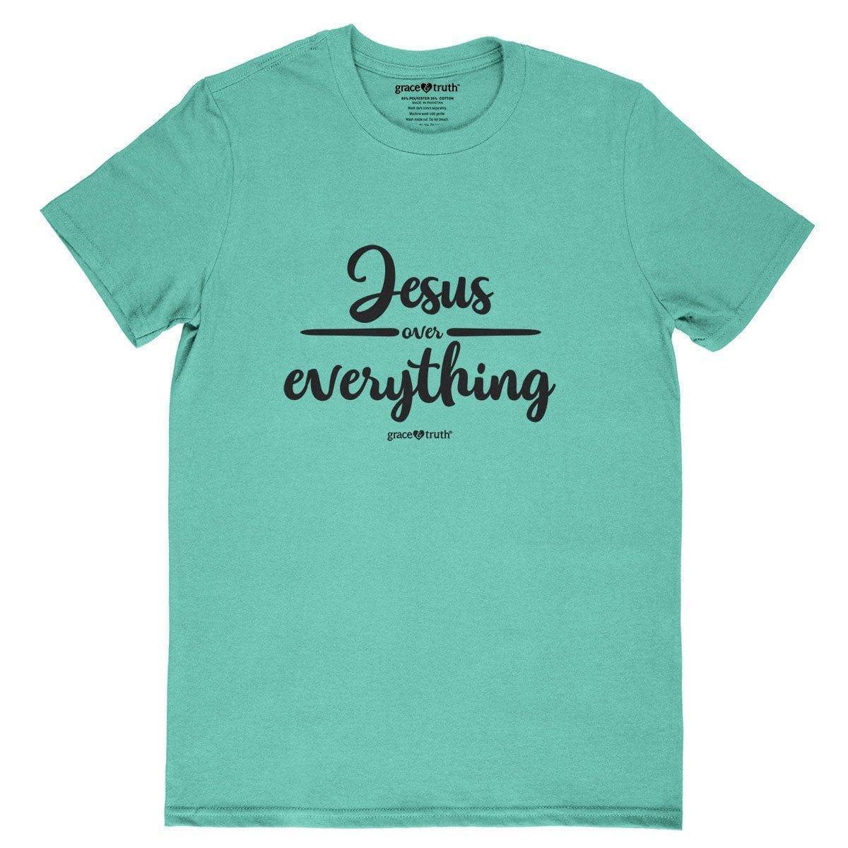 grace & truth Womens T-Shirt Jesus Over Everything - Pura Vida Books