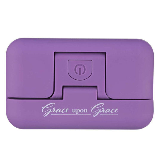 Grace Upon Grace Purple Adjustable Clip-on Book Light - Pura Vida Books