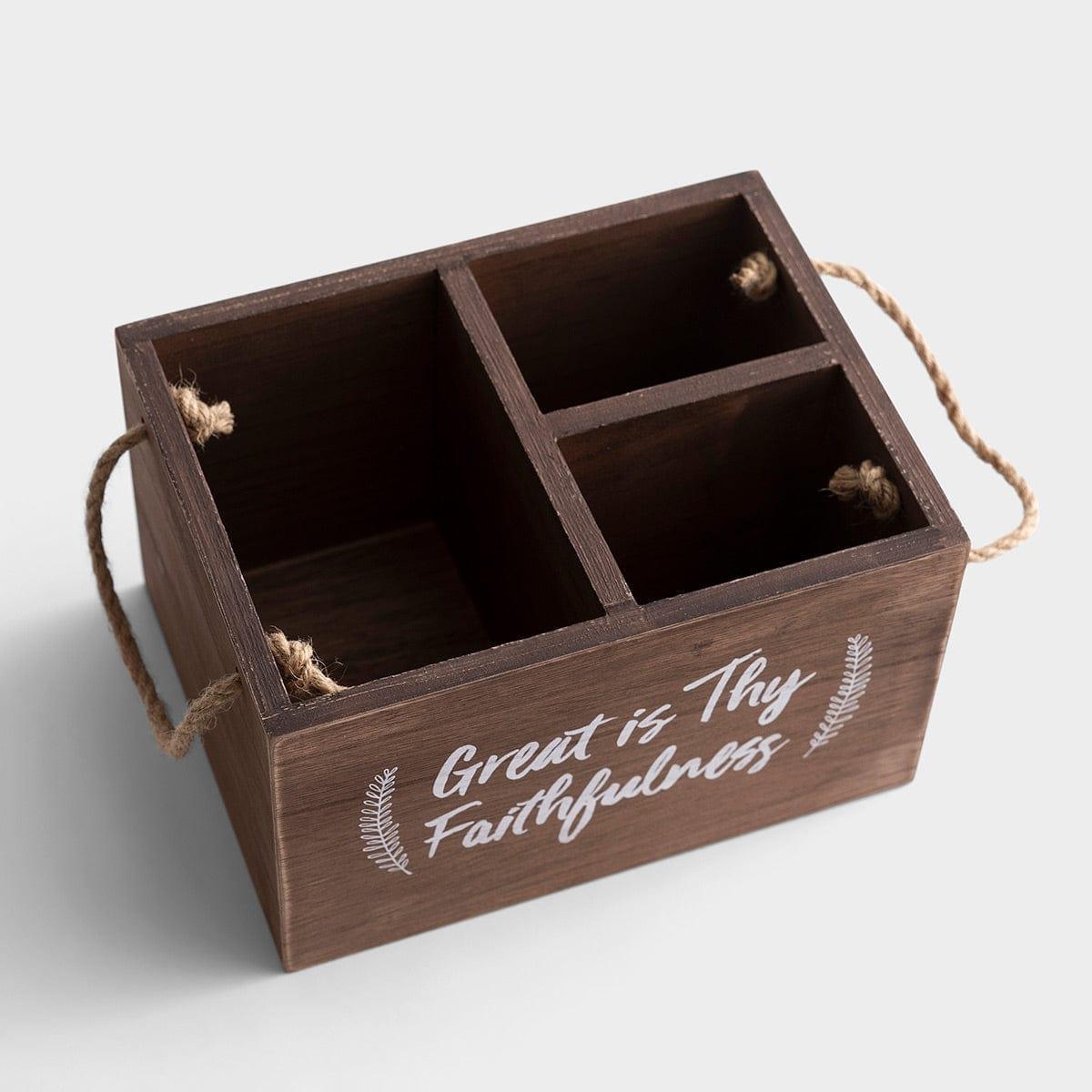 Great Is Thy Faithfulness - Utensil and Desk Organizer Caddy - Pura Vida Books