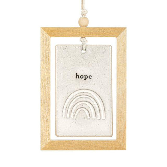 Placa colgante enmarcada | Hope (Esperanza)