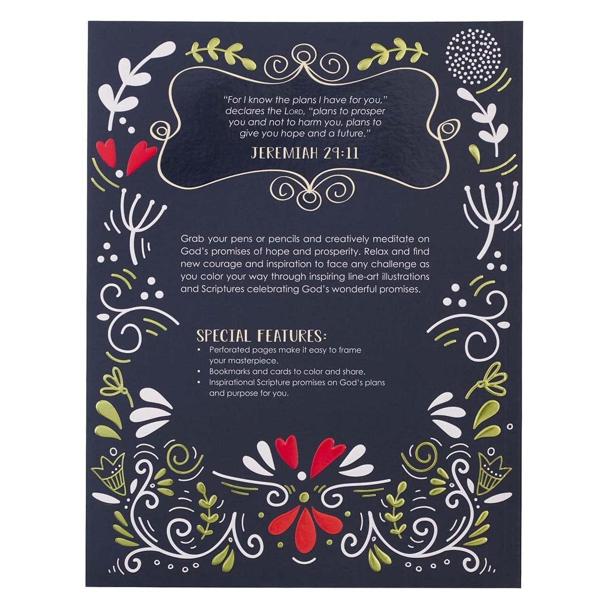 I Know the Plans I Have for You Coloring Book for Adults - Jeremiah 29:11 - Pura Vida Books