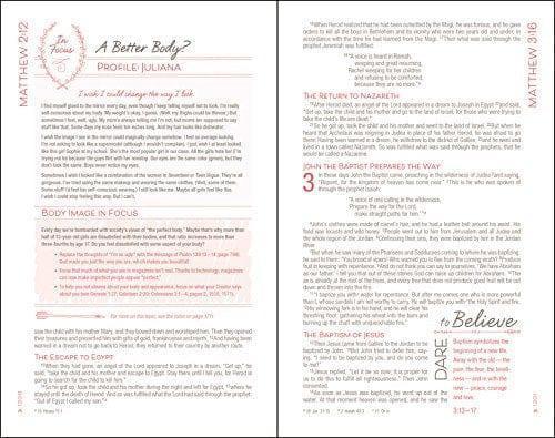 NIV, True Images Bible, Leathersoft, Teal/Gold: The Bible for Teen Girls - Pura Vida Books