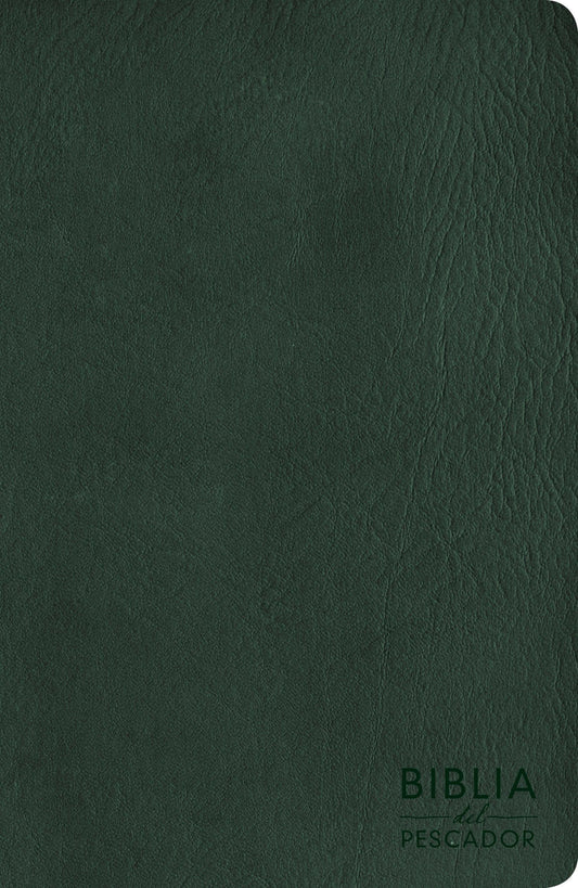 NVI Biblia del Pescador letra grande, verde símil piel - Pura Vida Books