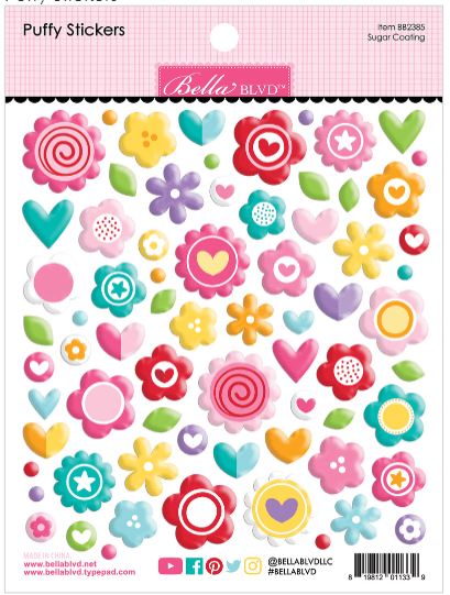 Puffy Stickers Sugar Coating (Capa de azúcar)