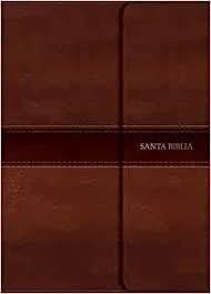 RVR 1960 Biblia Letra Grande Tamaño Manual marrón, símil piel con índice y solapa con imán (Spanish Edition) (Español) Imitation Leather - Pura Vida Books