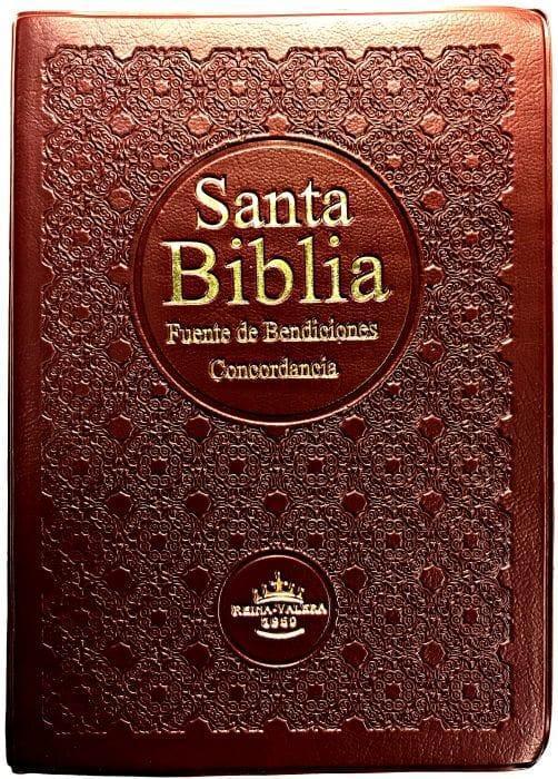 Santa Bíblia Con Concordancia y Fuente de Bendiciones (vino) - Pura Vida Books