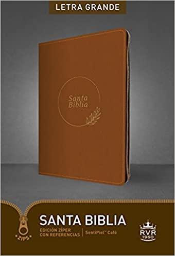 Santa Biblia RVR60, Edición zíper con referencias, letra grande - Pura Vida Books