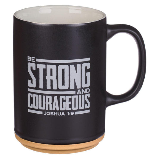Strong and Courageous Black Lion Ceramic Coffee Mug - Pura Vida Books