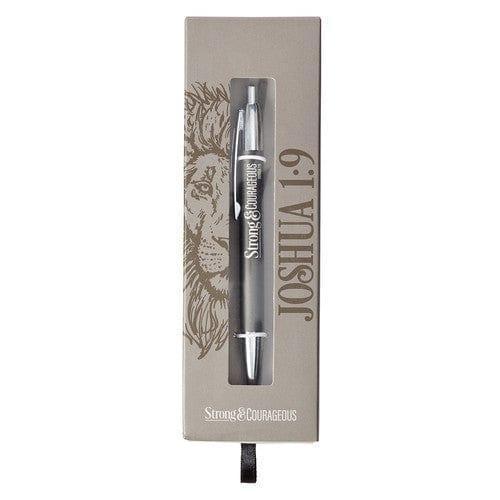 Strong & Courageous Gift Pen - Joshua 1:9 - Pura Vida Books