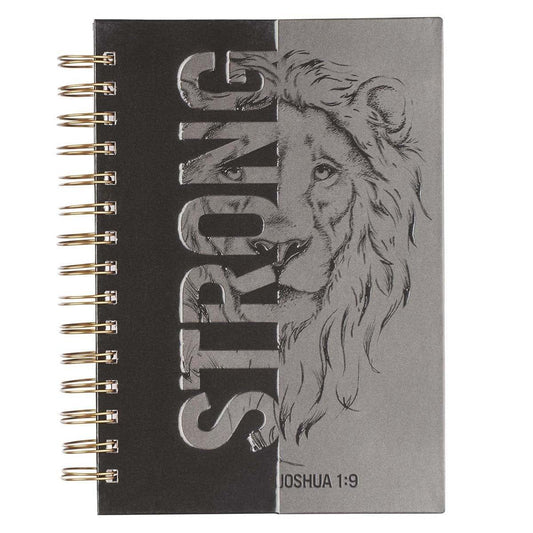 Strong Large Wirebound Journal - Joshua 1:9 - Pura Vida Books