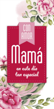Tarjeta Con amor mama en este día especial