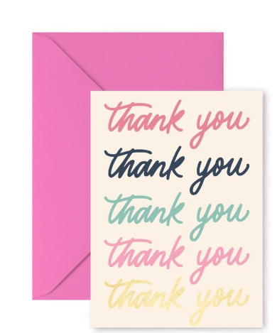 Tarjeta Thank You Thank (Gracias , gracias)