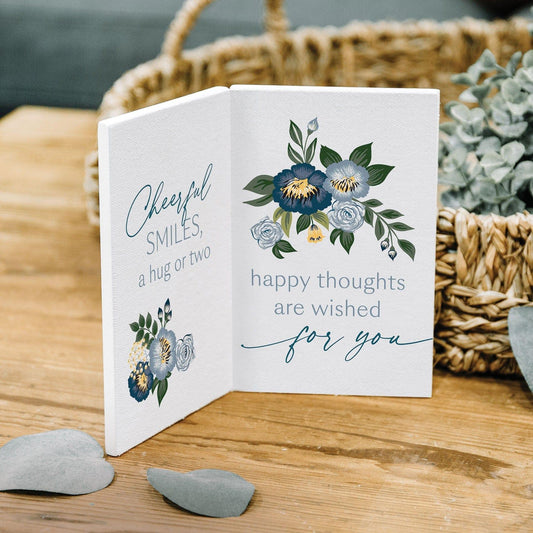 Thinking Of You Wooden Keepsake Card - Pura Vida Books