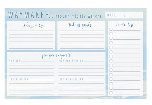 Waymaker libreta semanal
