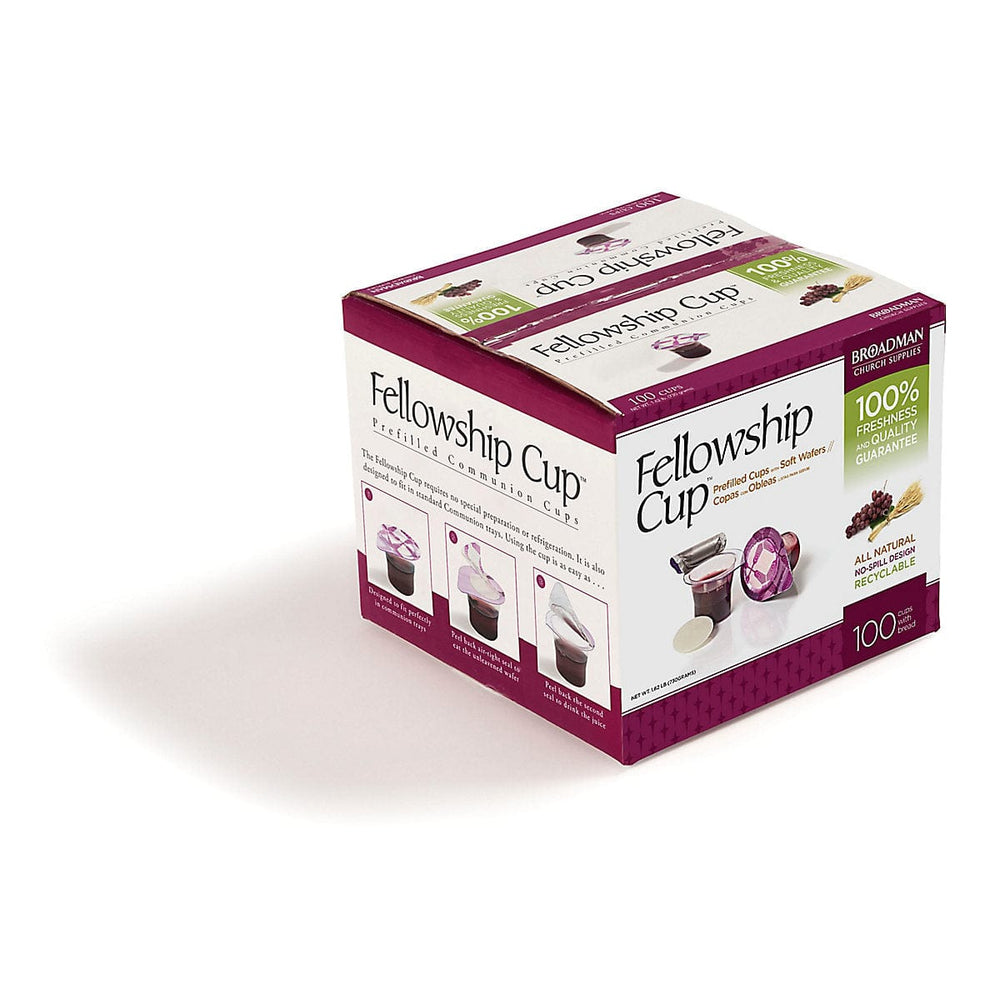 Fellowship Cup ® - Prefilled Communion Cups (Juice / Wafer) – 100 Count Box