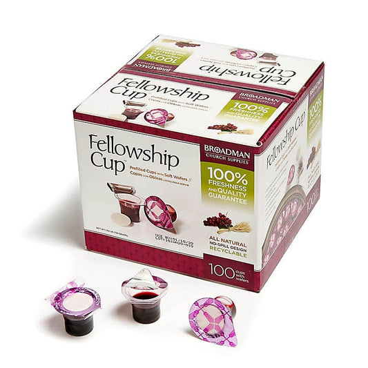 Fellowship Cup ® - Prefilled Communion Cups (Juice / Wafer) – 100 Count Box