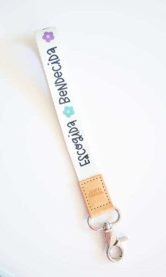 Palabras de Fe Wrist Key Chain