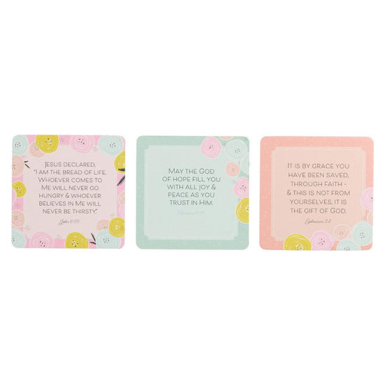 101 Bible Verses For Girls Blue Scripture Cards in a Tin - Pura Vida Books