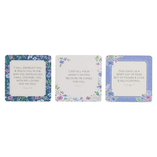 101 Bible Verses For Teachers Purple Scripture Cards in a Tin - Pura Vida Books