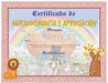 Certificado de Agradecimiento Y Apreciacion Infantil - Pura Vida Books