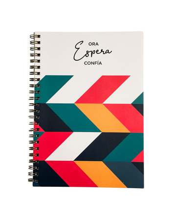 Ora Espera Confía - Libretas Lineas Flores II