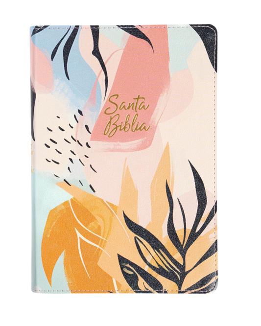 Biblia RVR1960 | Letra Grande, Palabras de Cristo en Rojo, Tapa Símil Piel Multicolor