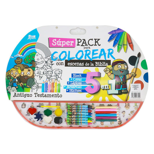 Superpack colorear gigante 5 en 1 Antiguo Testamento