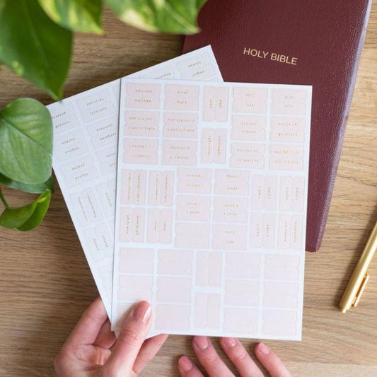 Bible Tabs - Pink and Cream - Pura Vida Books