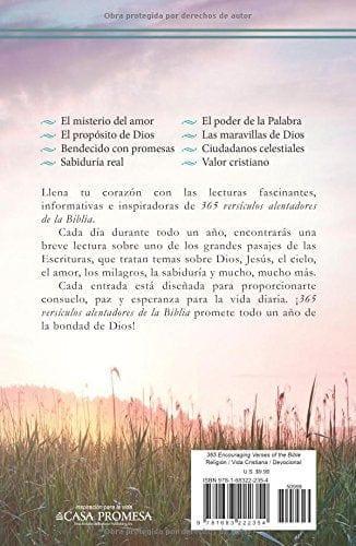 365 versículos alentadores de la Biblia - Pura Vida Books