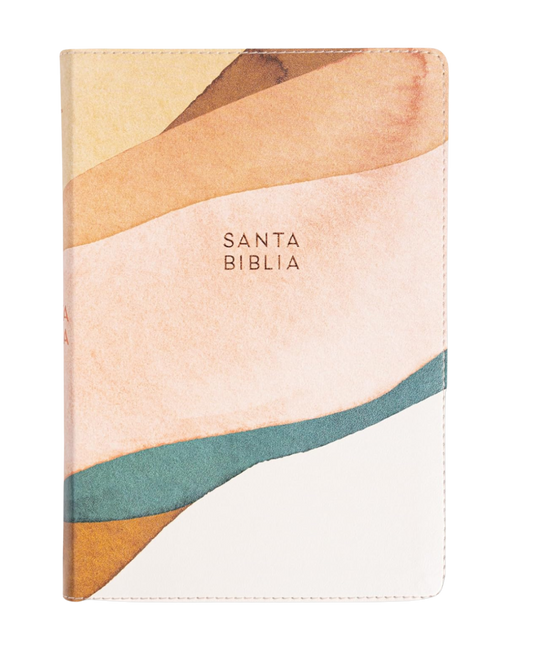 Biblia RVR1960 | Acuarela, Letra Grande, Símil Piel