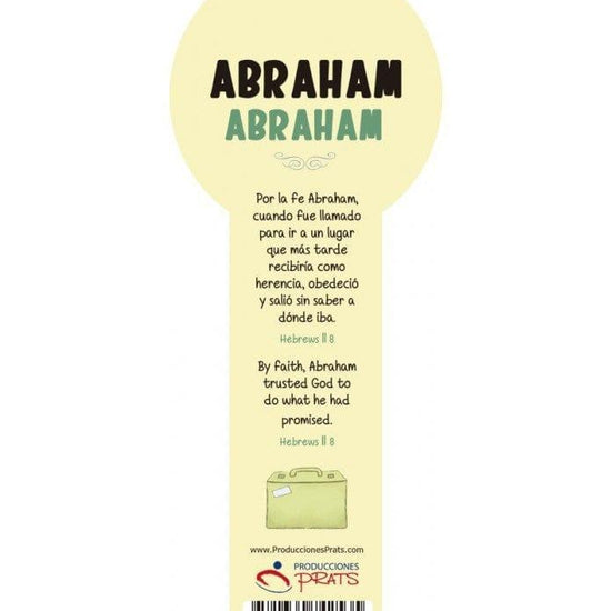 3D Bookmark For Children (Abraham) - Pura Vida Books