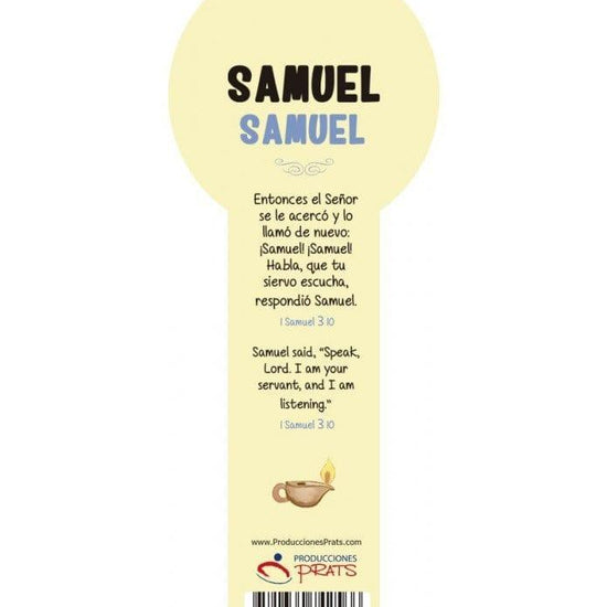 3D Bookmark For Children (Samuel) - Pura Vida Books