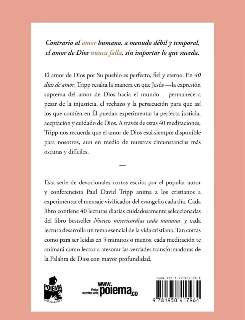 40 días de amor - Paul David Tripp - Pura Vida Books