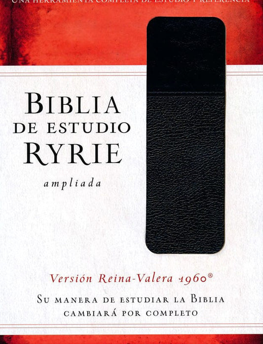 Biblia de Estudio Ryrie RVR1960: Edición Ampliada y Actualizada (Dúo-Tono Negro con Indice)