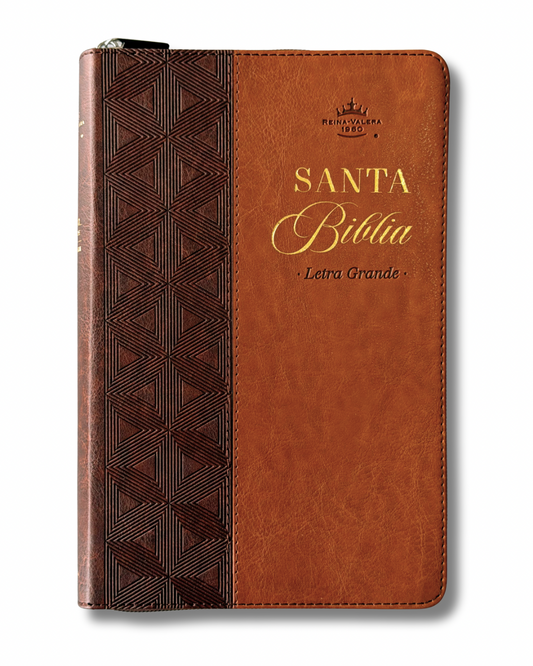 Biblia ideal  RVR60 | Marrón con Cierre