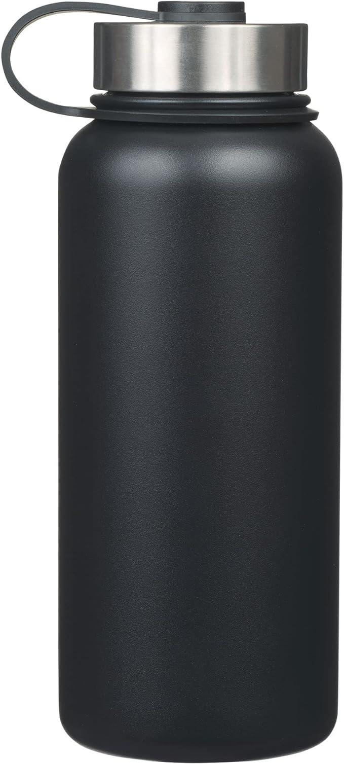 Be Strong Black Stainless Steel Water Bottle - Pura Vida Books