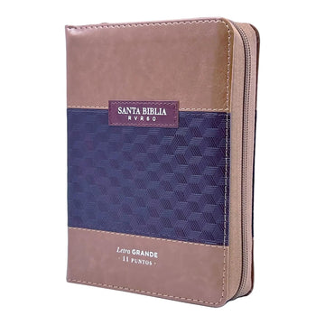 Biblia Reina-Valera 1960 | Tapa Piel con Zipper