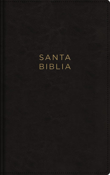 Biblia NBLA | Leathersoft Ultrafina Negra, Letra Grande, Palabras de Jesús en Rojo, Cierre