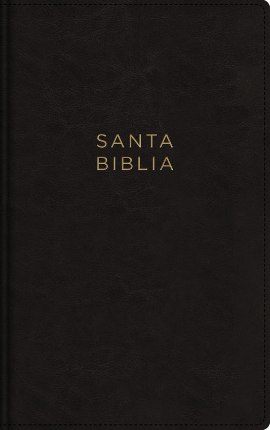 Biblia NBLA | Leathersoft Ultrafina Negra, Letra Grande, Palabras de Jesús en Rojo, Cierre