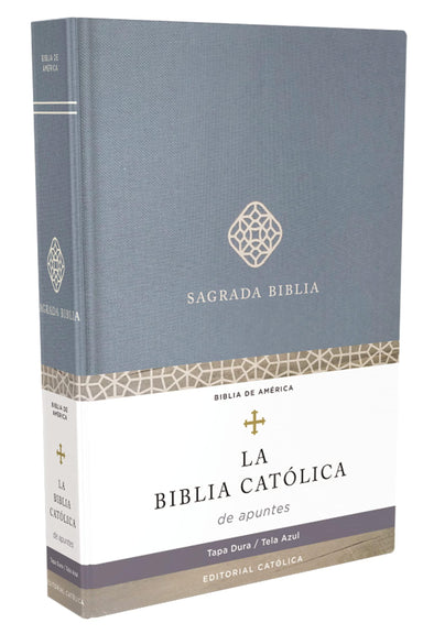 Biblia Católica de Apuntes, Tapa dura, Tela, Azul - Pura Vida Books