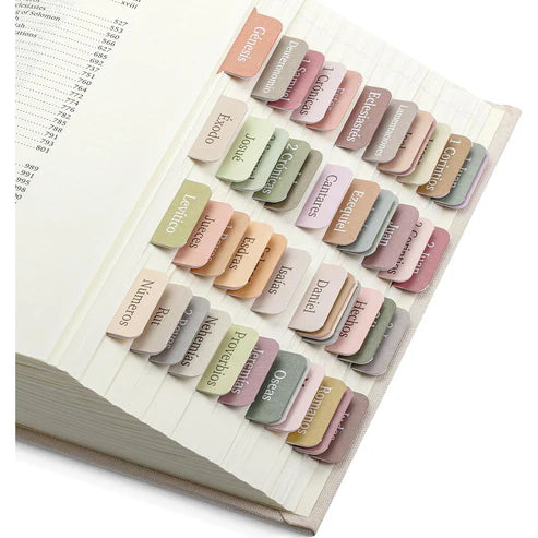 Pestañas para Biblia en Español | Estilo Boho - 75 Unidades