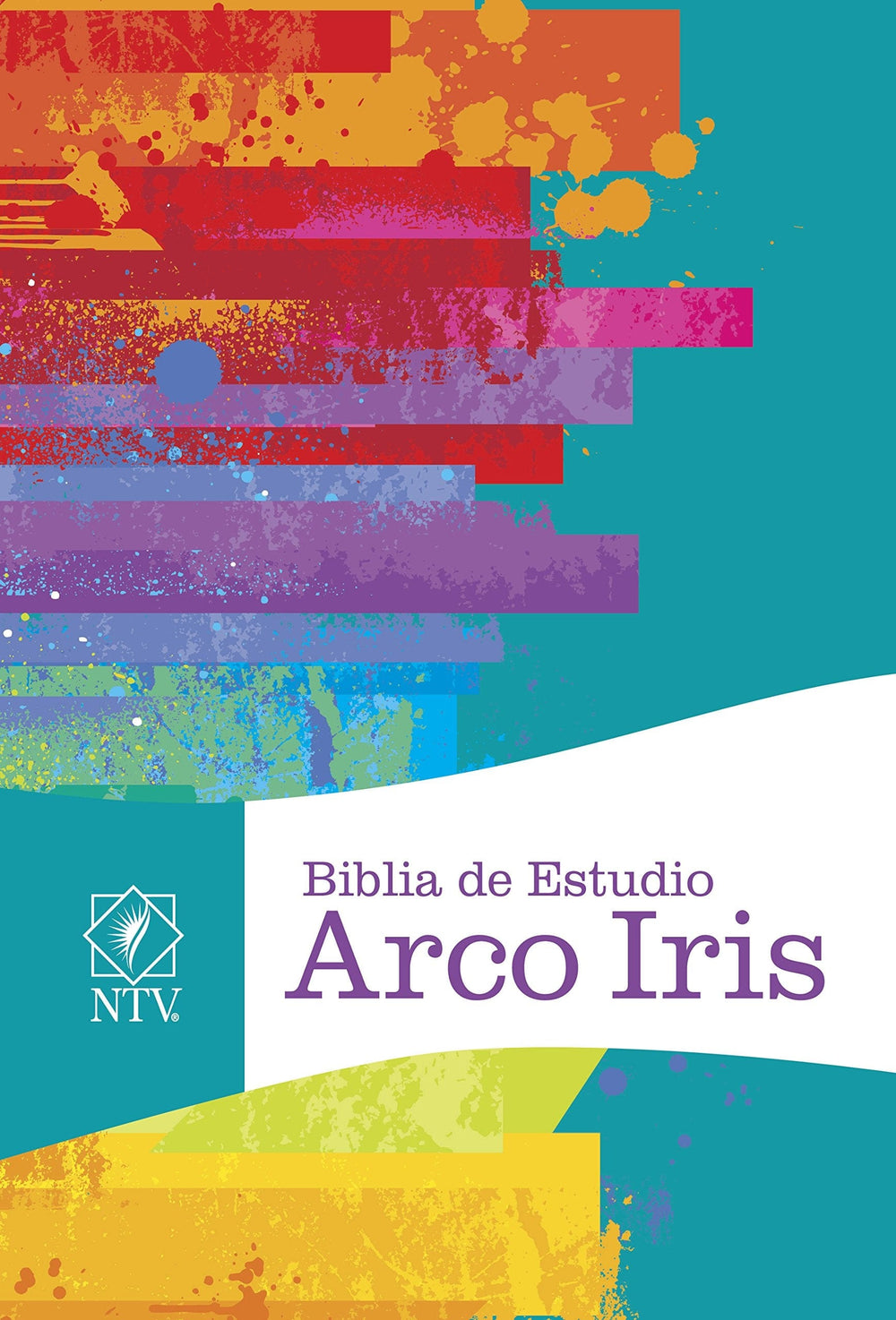 NTV: Biblia de Estudio Arco Iris - Acuarela sobre Frambuesa (Símil Piel con Índice)